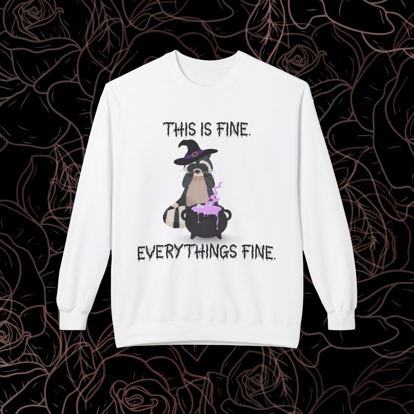 This is Fine Halloween Crewneck