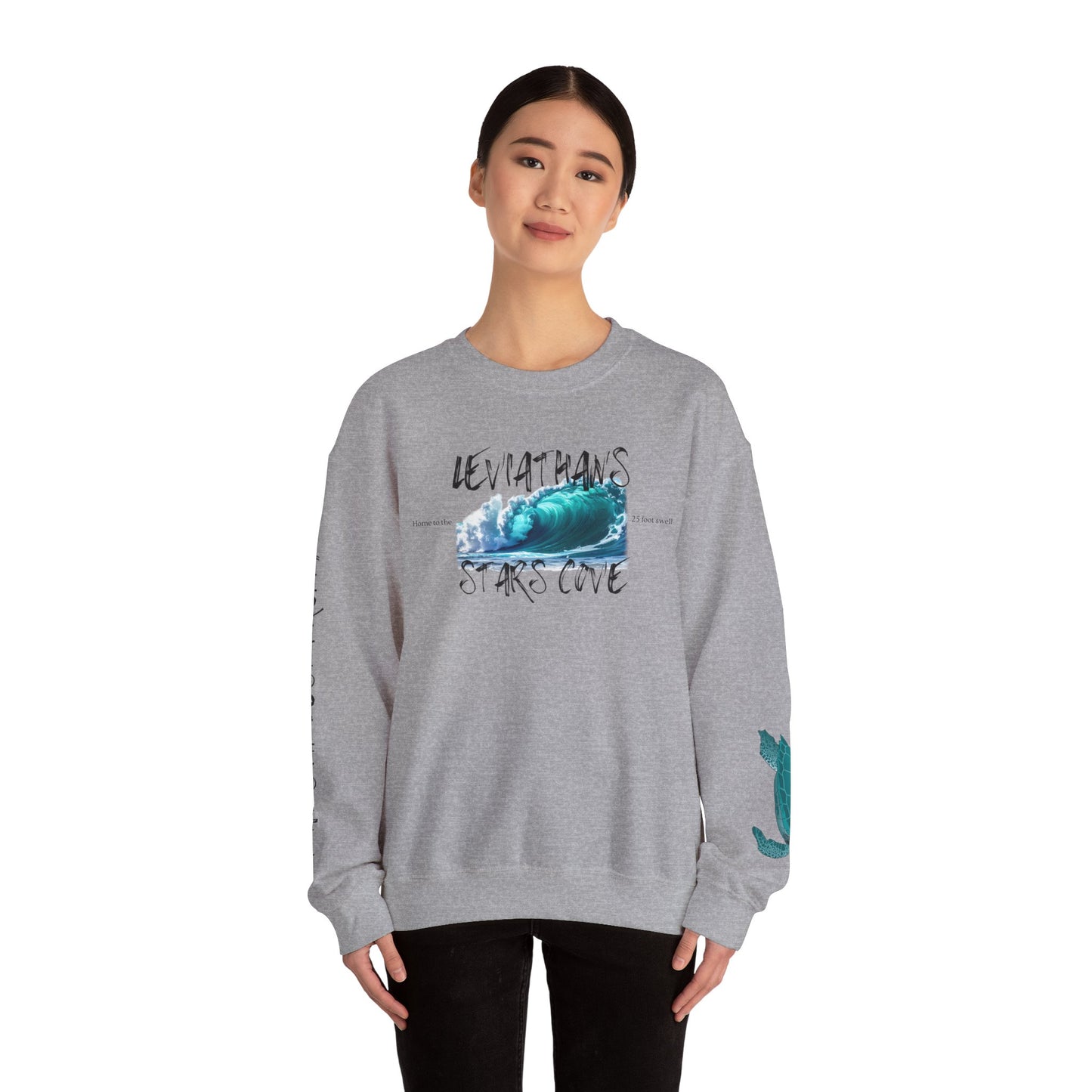 Leviathans Crewneck with Sleeve Print