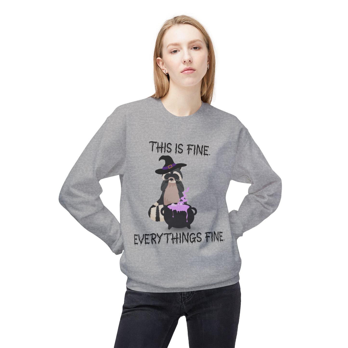 This is Fine Halloween Crewneck