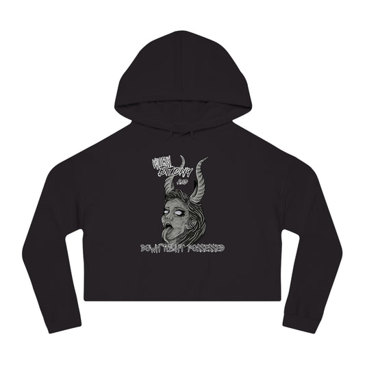 Witchy, Bitchy, and down right possessed cropped Hoodie