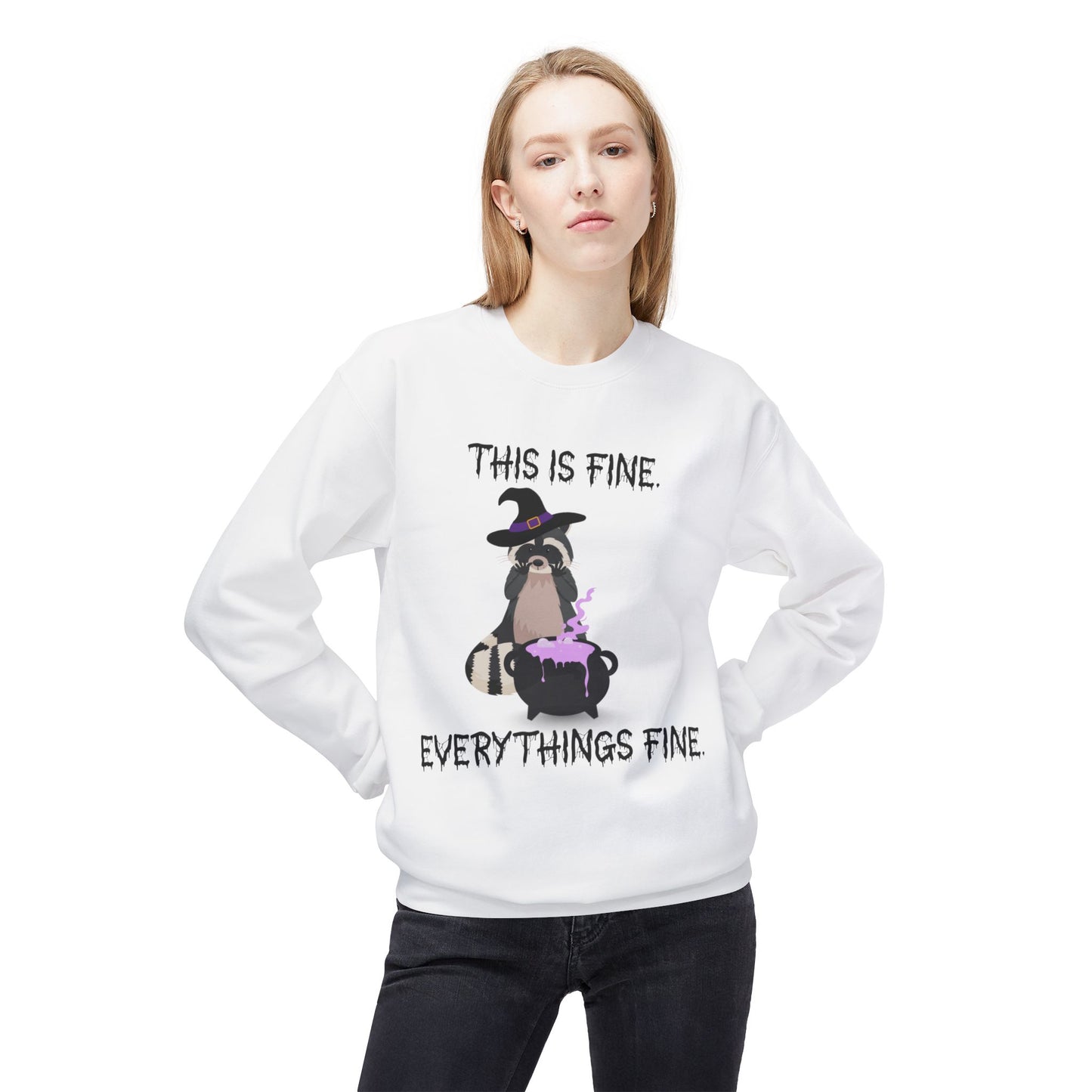 This is Fine Halloween Crewneck