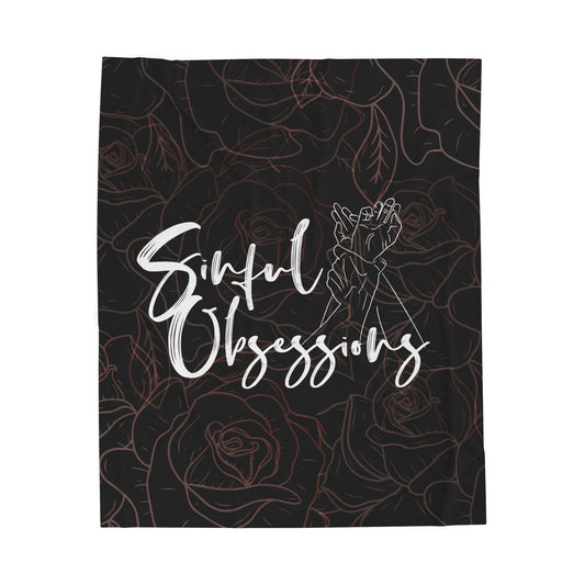 Sinful Obsessions Velveteen Plush Blanket