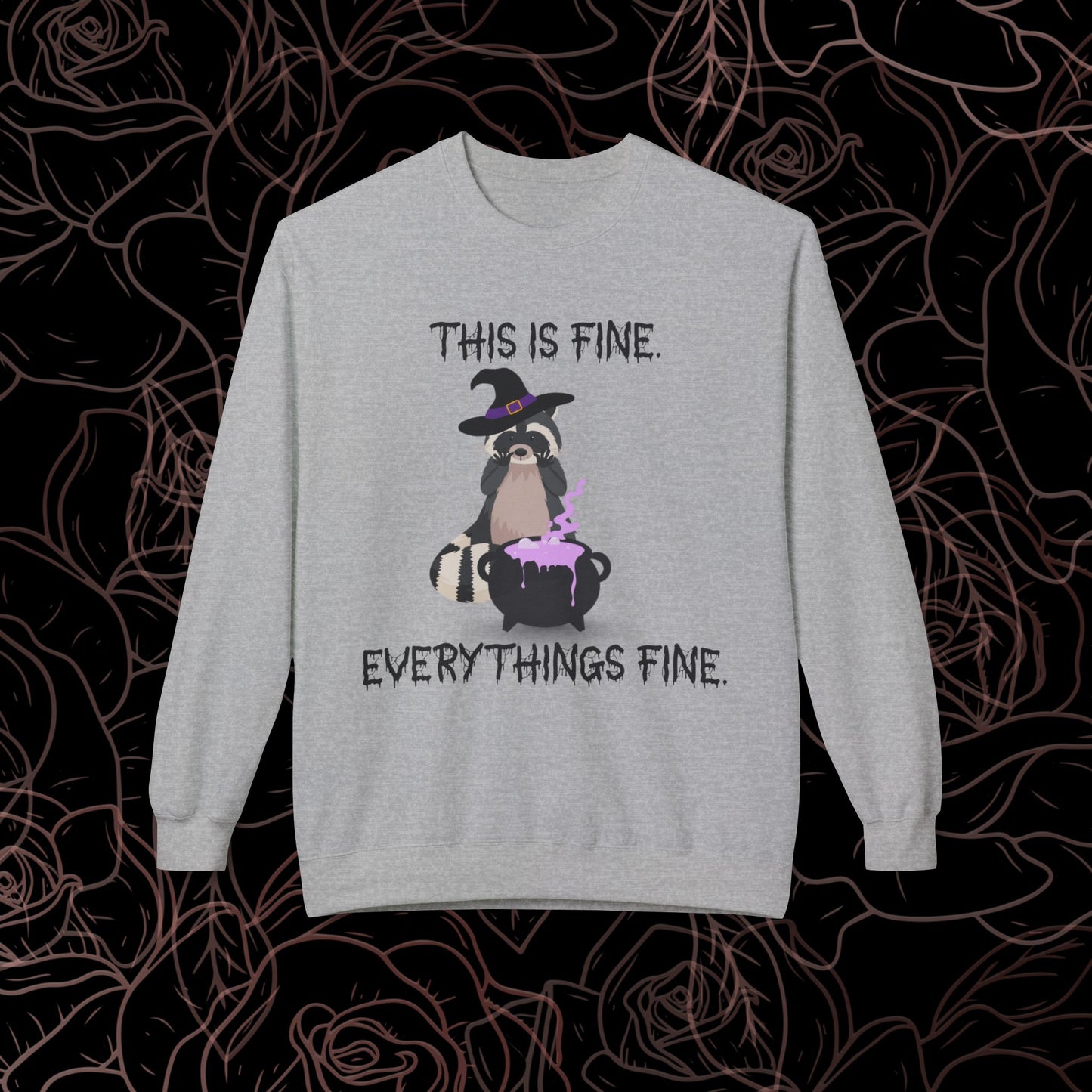 This is Fine Halloween Crewneck