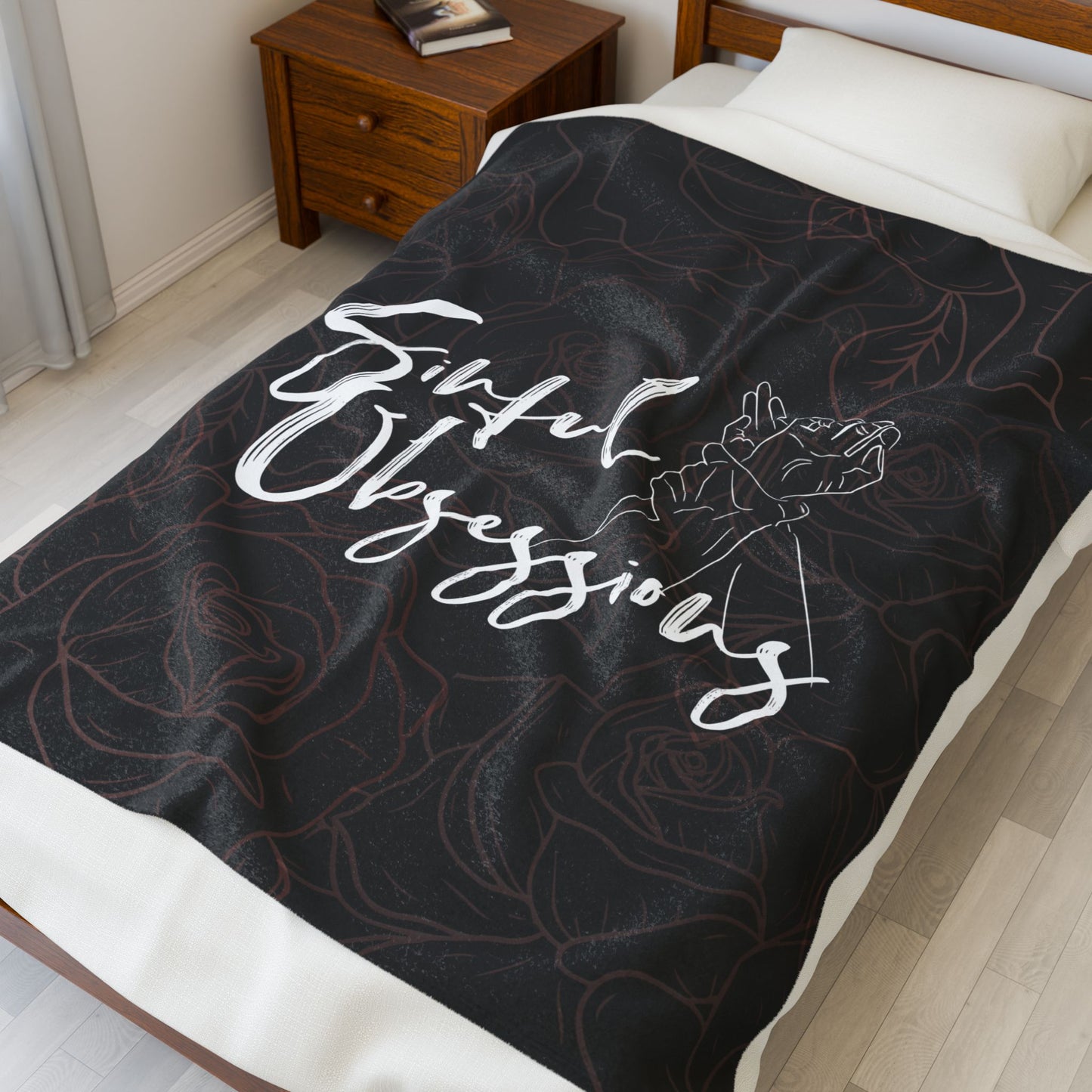 Sinful Obsessions Velveteen Plush Blanket