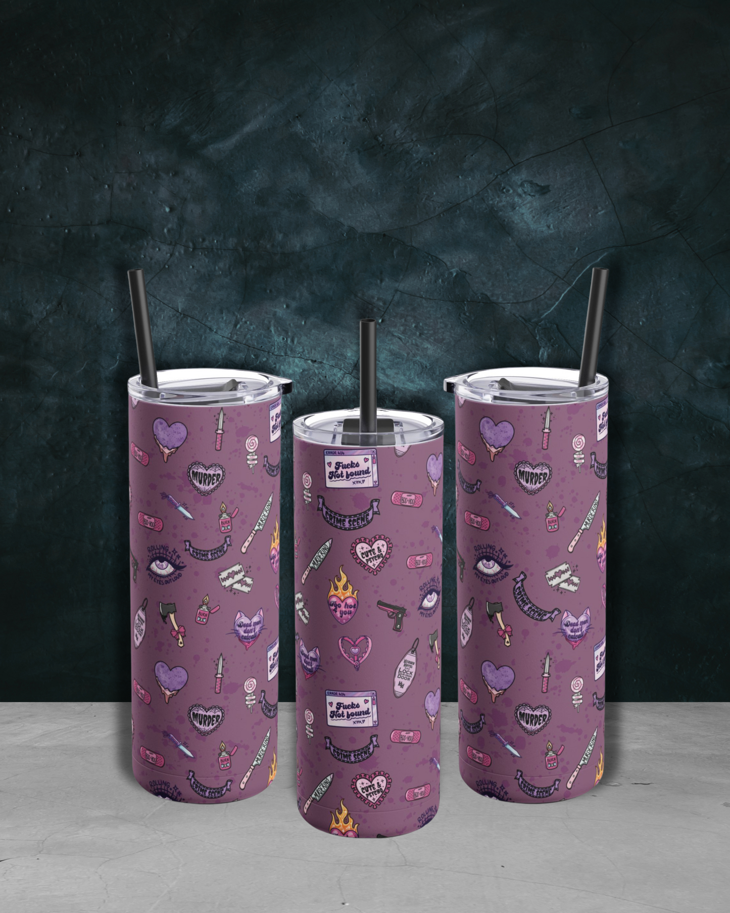 Cute, But Psycho Matte Tumbler
