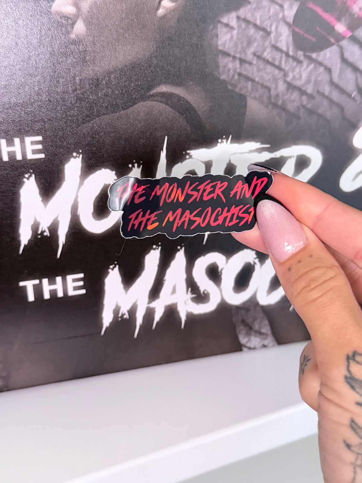 The Monster & The Masochist Holographic Sticker