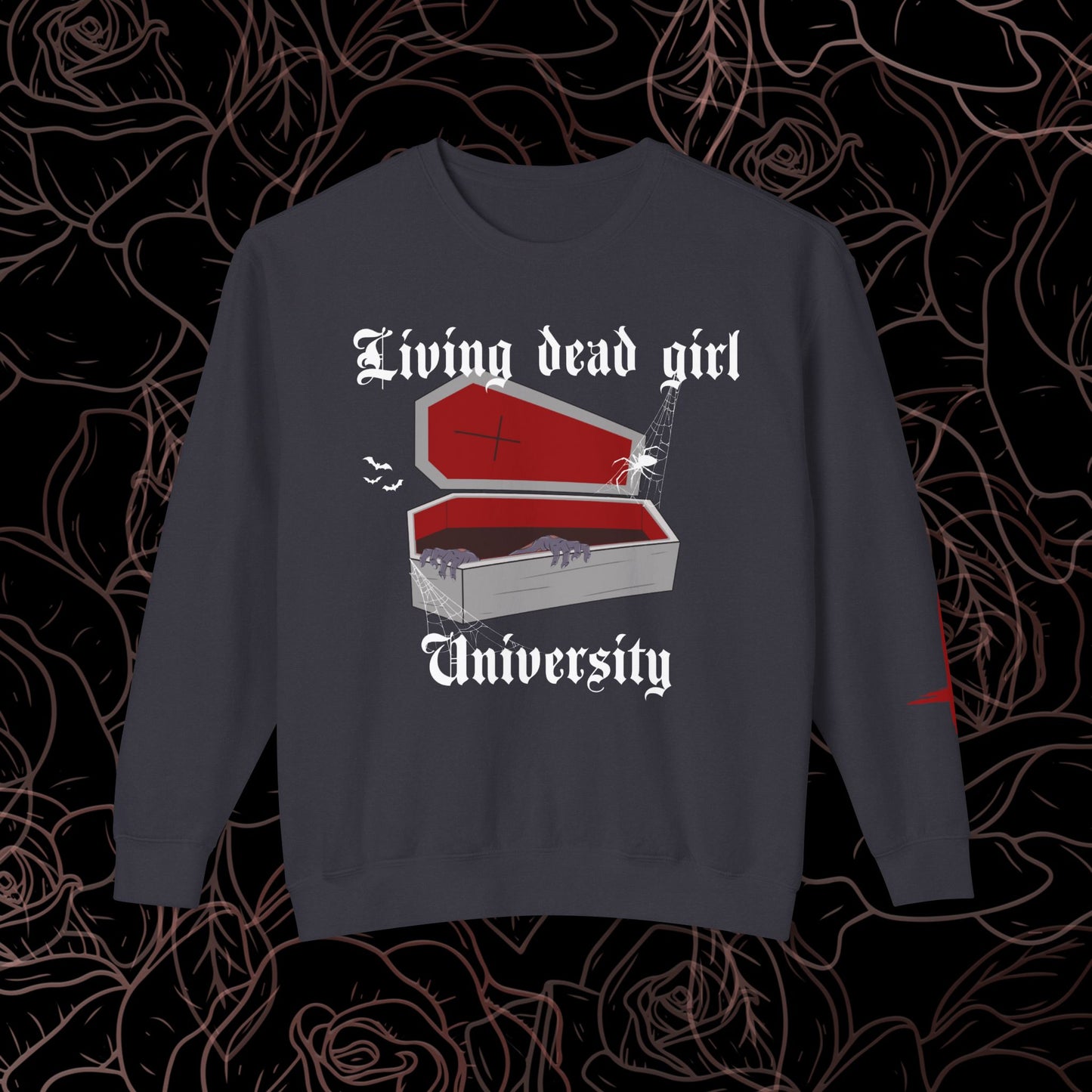 Living Dead Girl U Crew with Sleeve Print
