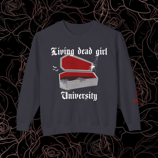Living Dead Girl U Crew with Sleeve Print