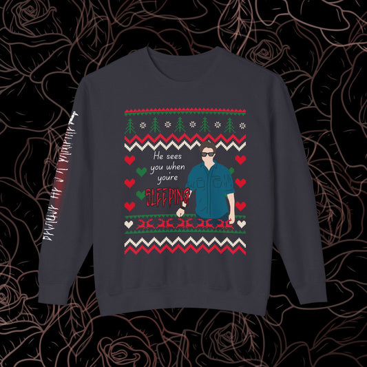 He sees you when you're sleeping Crewneck