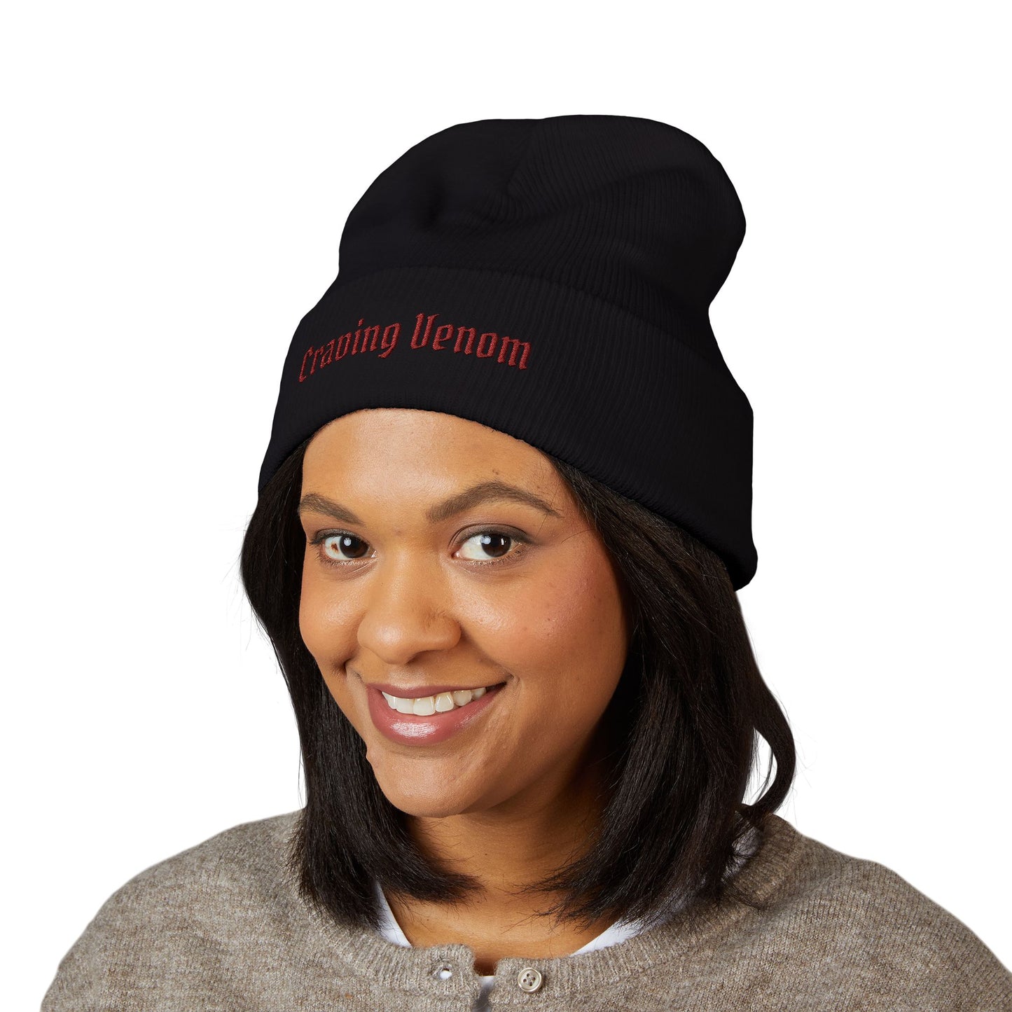 Craving Venom Embroidered Beanie