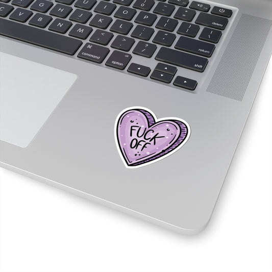 Fuck Off Heart Sticker