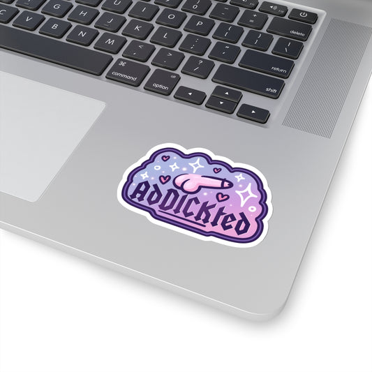 AdDICKted Sticker