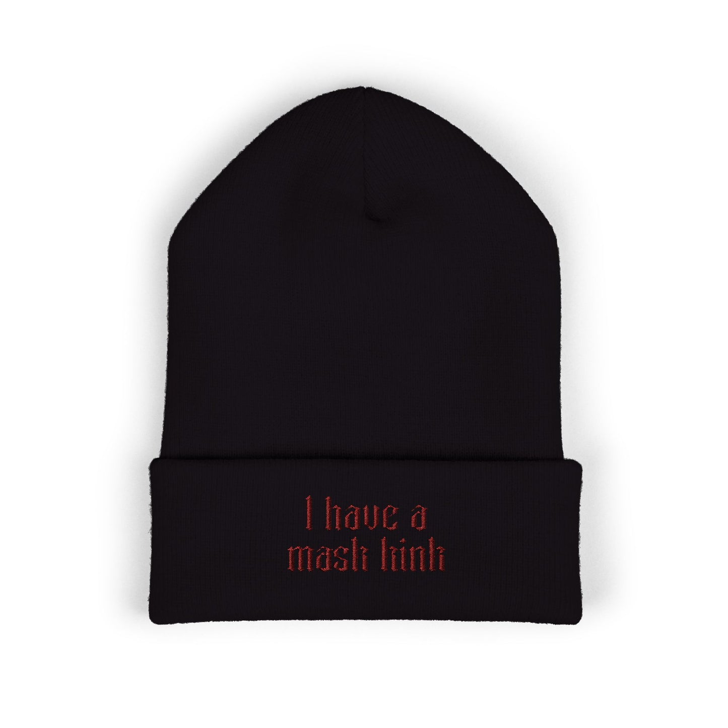 Mask Kink Embroidered Beanie