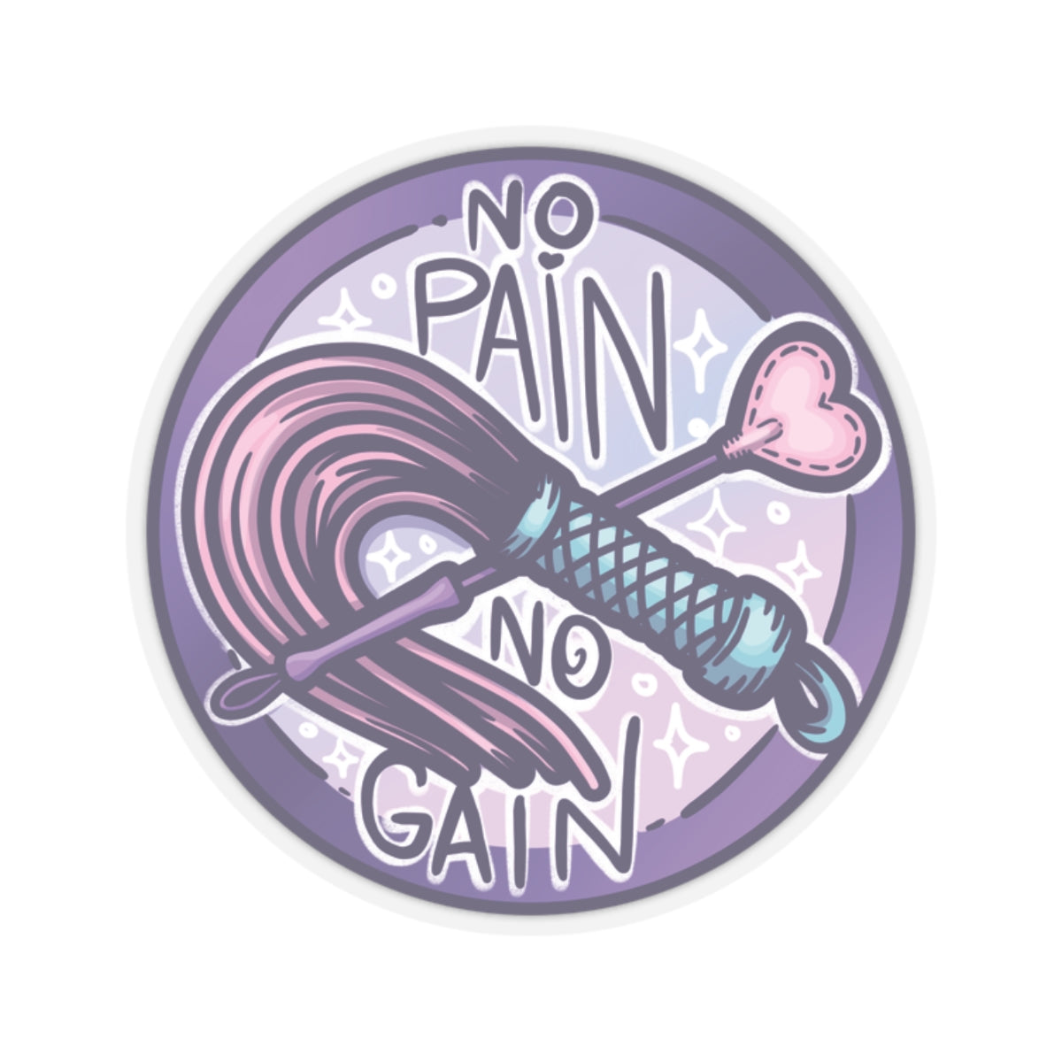 No Pain, No Gain Sticker