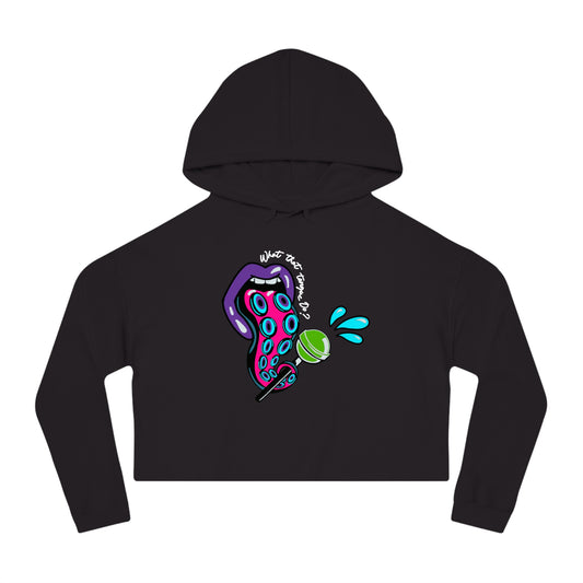 What That Tongue Do? Cropped Hoodie