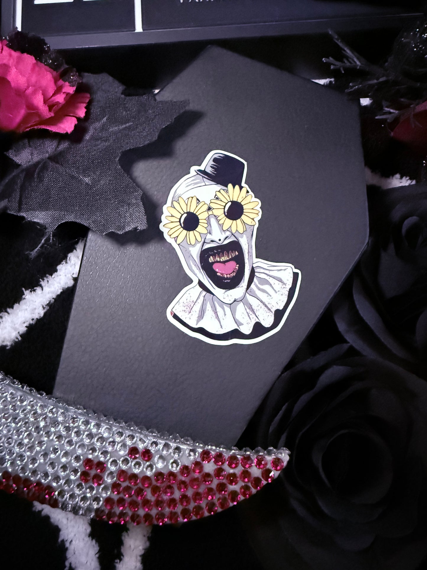 Glow In the dark Art the Clown Sticker