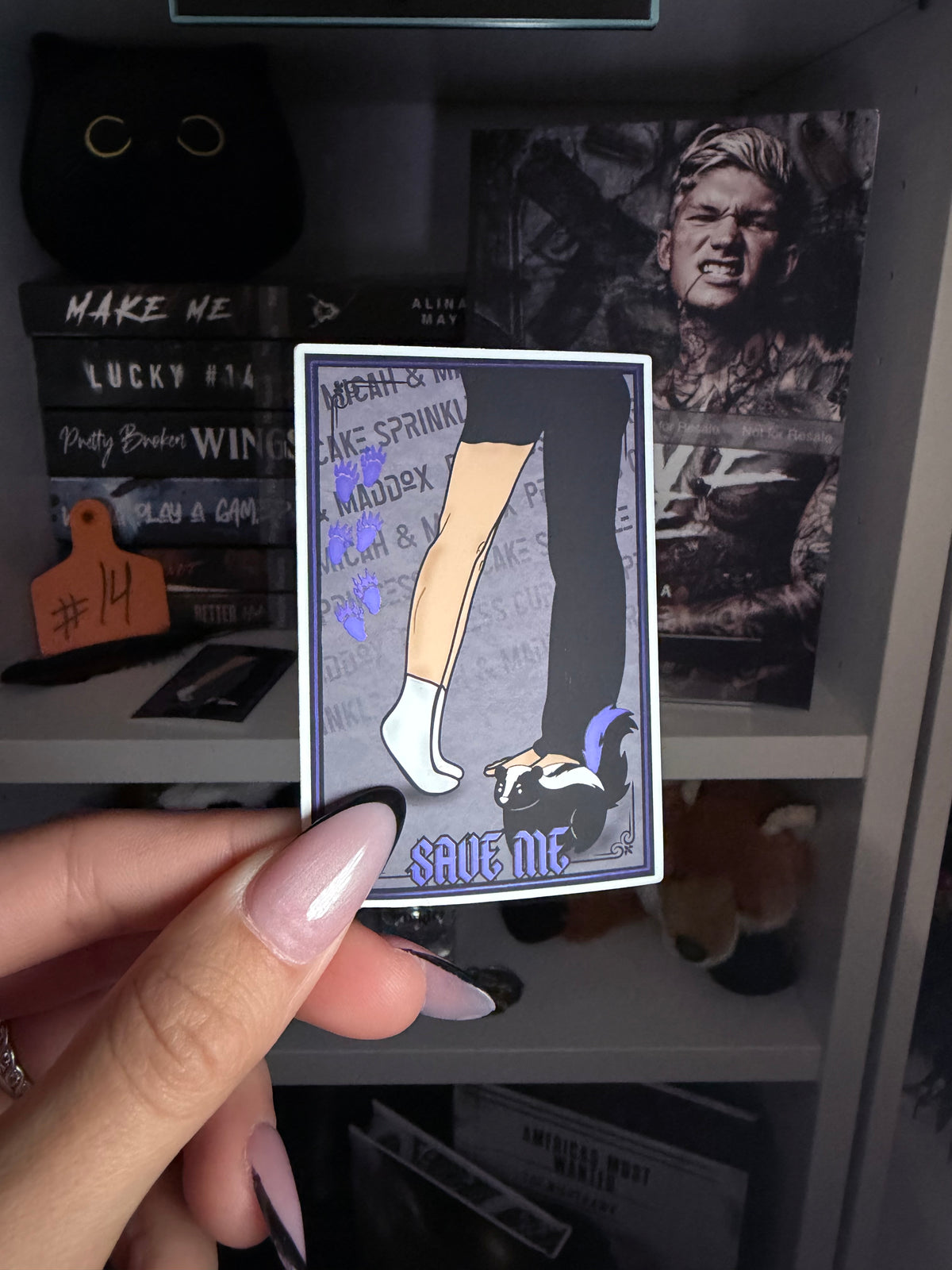 Save Me Foiled Sticker