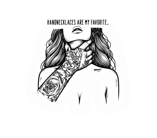 Hand Necklace Inspired Sticker